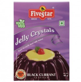 Five Star Jelly Crystals, Black Currant Flavour  Box  90 grams